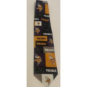 Minnesota Vikings Men's Licensed Necktie NFL Block Play Neck Tie NWT